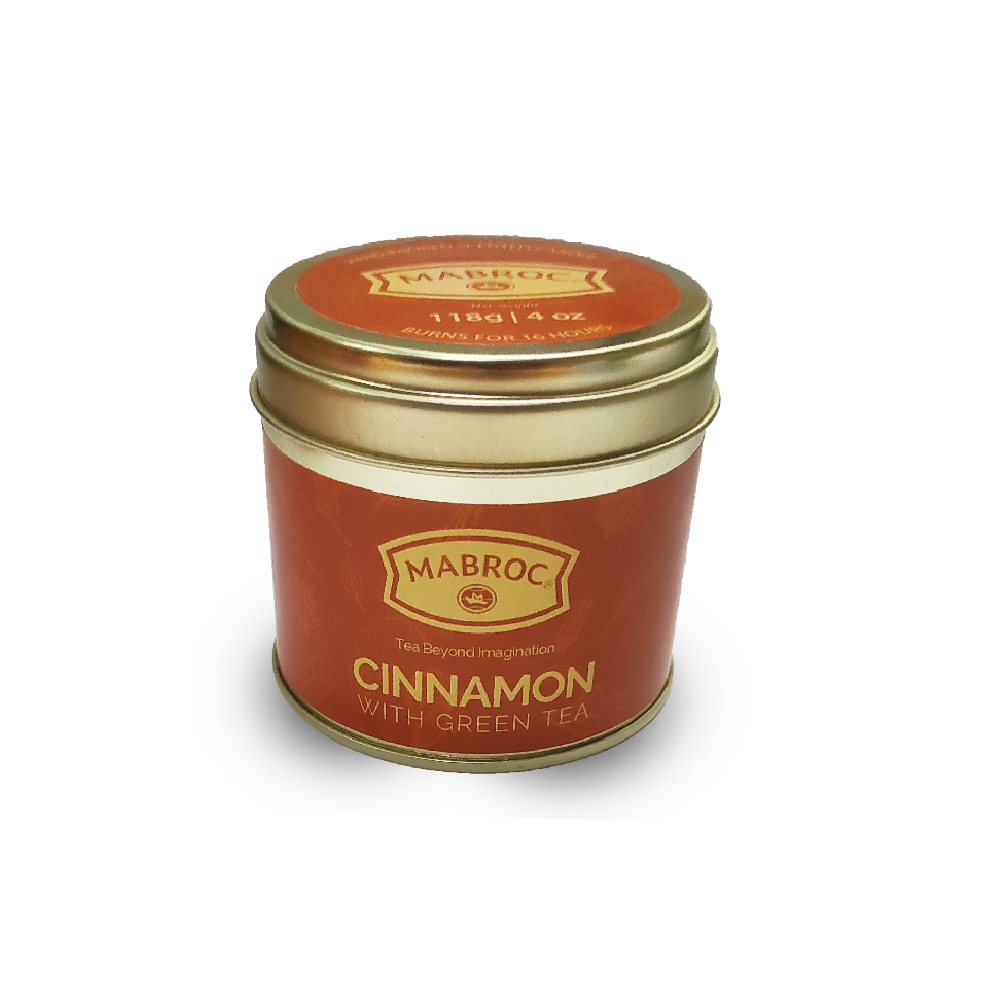 Tea-Infused Candle Tin | Cinnamon with Green Tea | 118g
