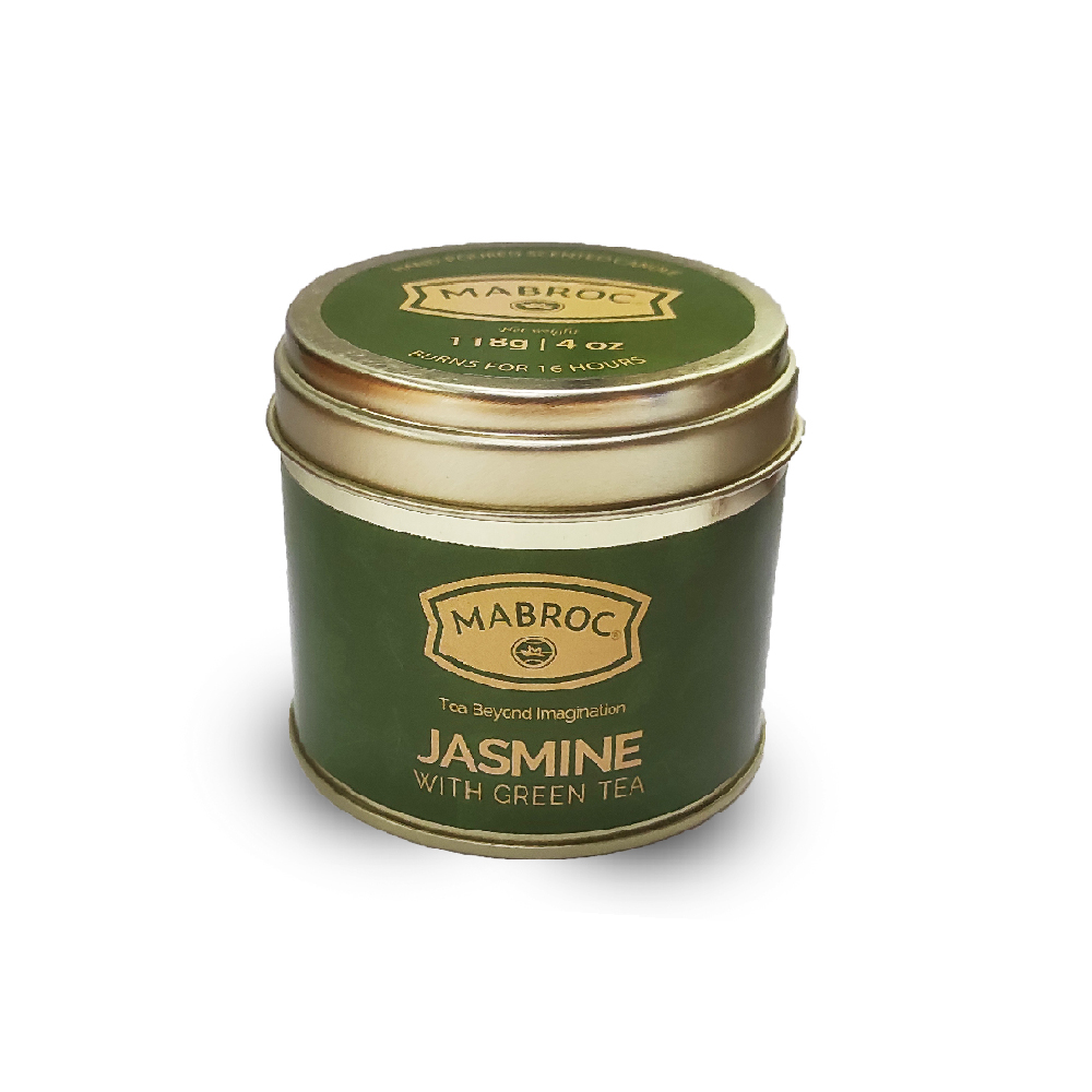 Tea-Infused Candle Tin | Jasmine with Green Tea | 118g