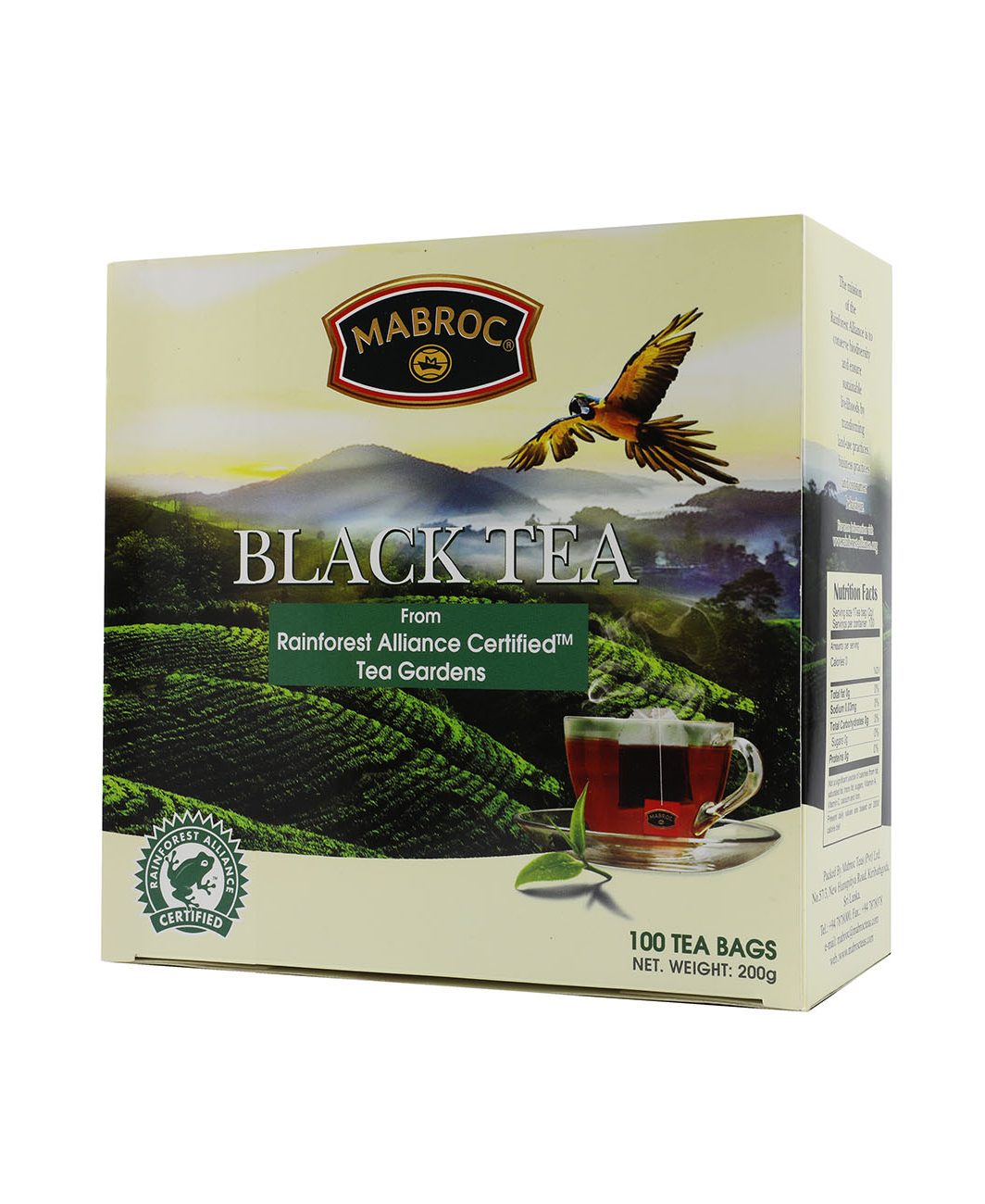 RAINFOREST ALLIANCE CERTIFIED BLACK TEA | 100 TEA BAGS RAINFOREST ALLIANCE CERTIFIED BLACK TEA | 100 TEA BAGS