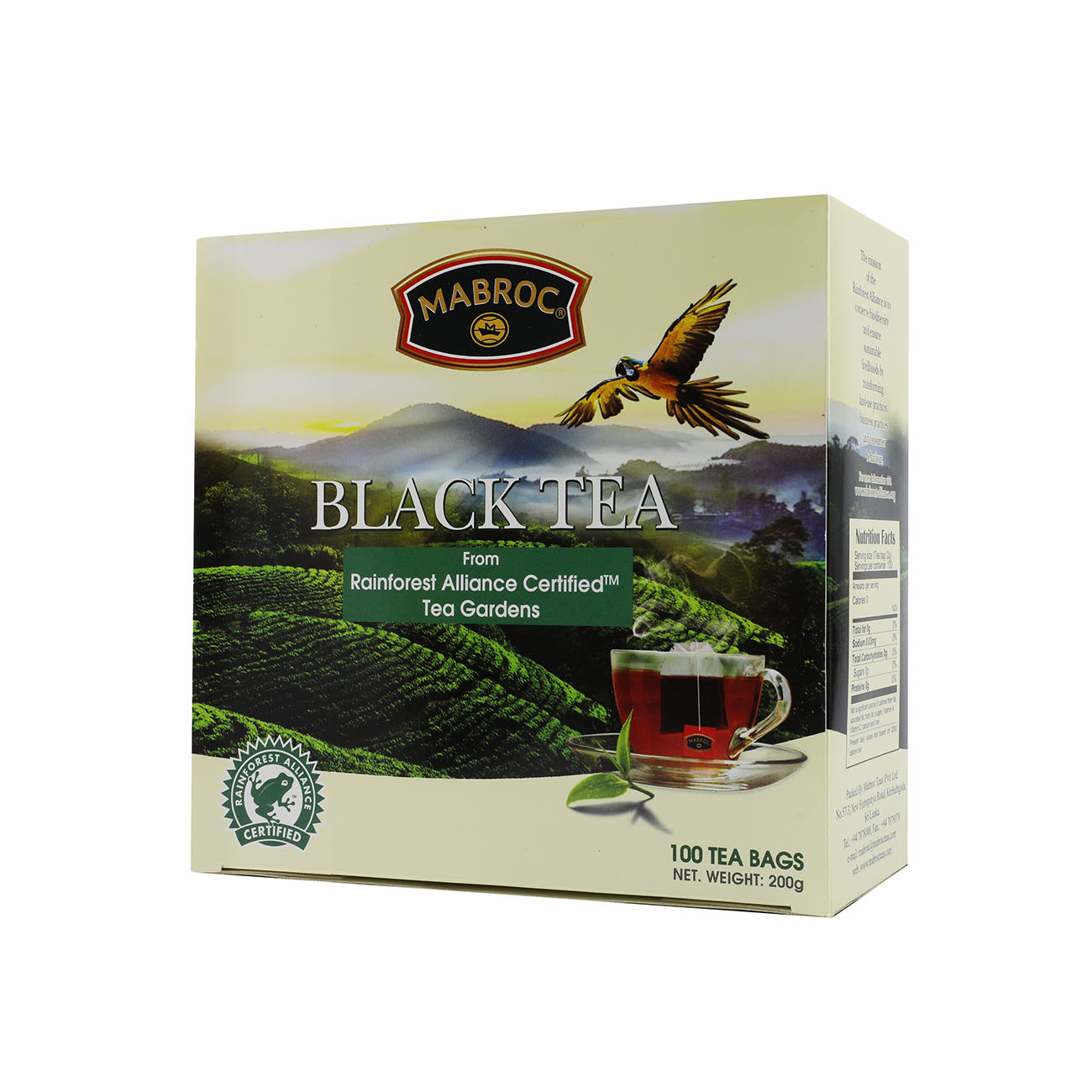 RAINFOREST ALLIANCE CERTIFIED BLACK TEA | 100 TEA BAGS RAINFOREST ALLIANCE CERTIFIED BLACK TEA | 100 TEA BAGS